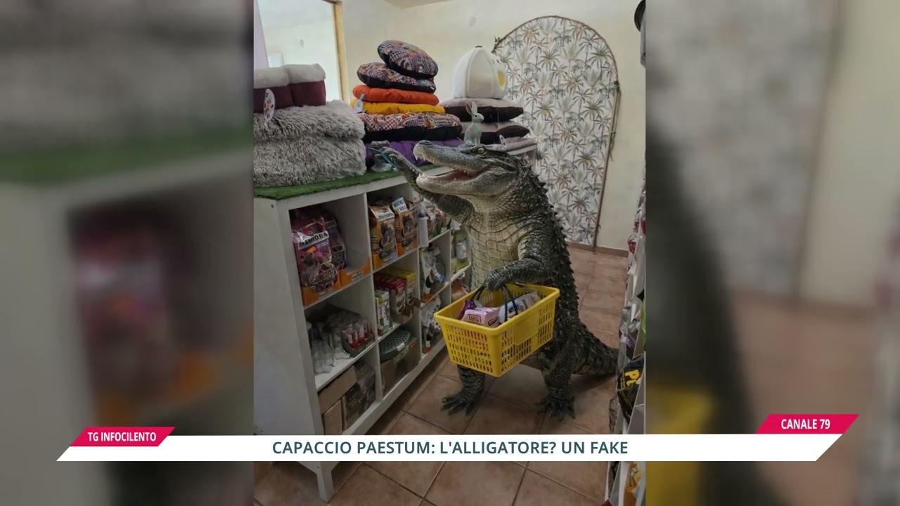 Alligatore a Capaccio Paestum, dall’allerta al dubbio: è un fake