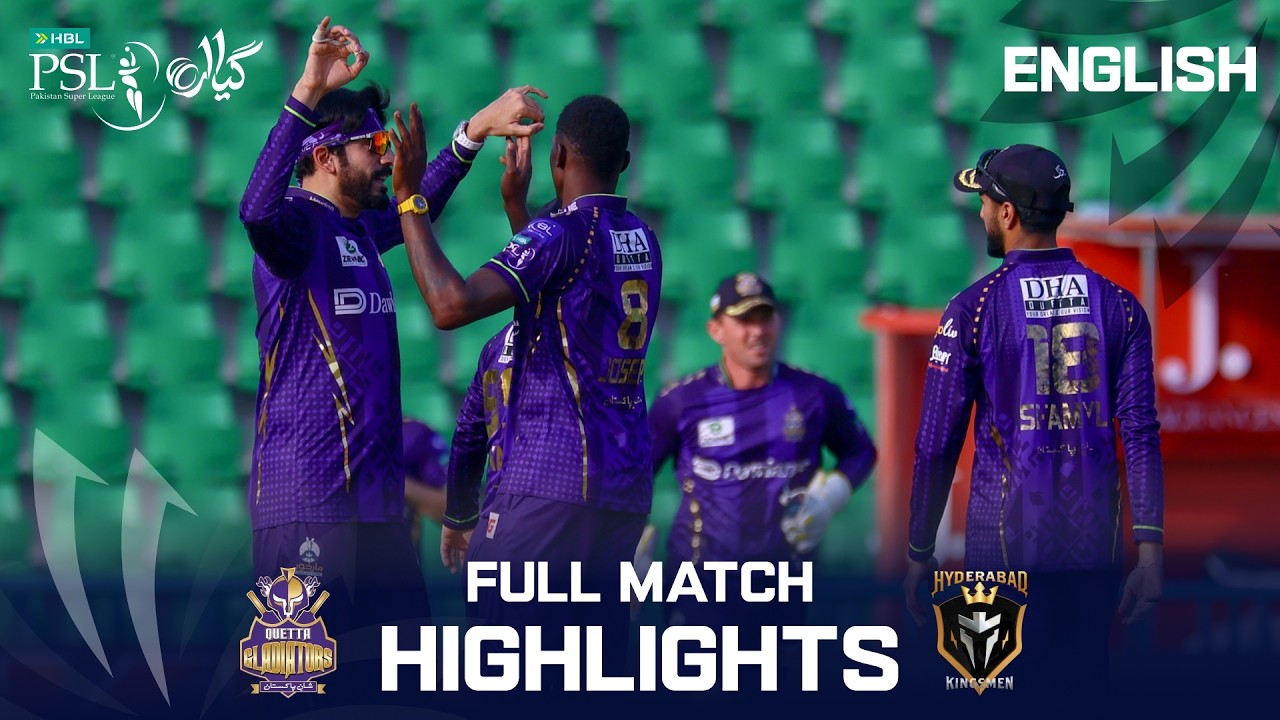 Full Highlights | Quetta Gladiators vs Hyderabad Kingsmen | English | Match 5 | HBL PSL 11 | MZB1K