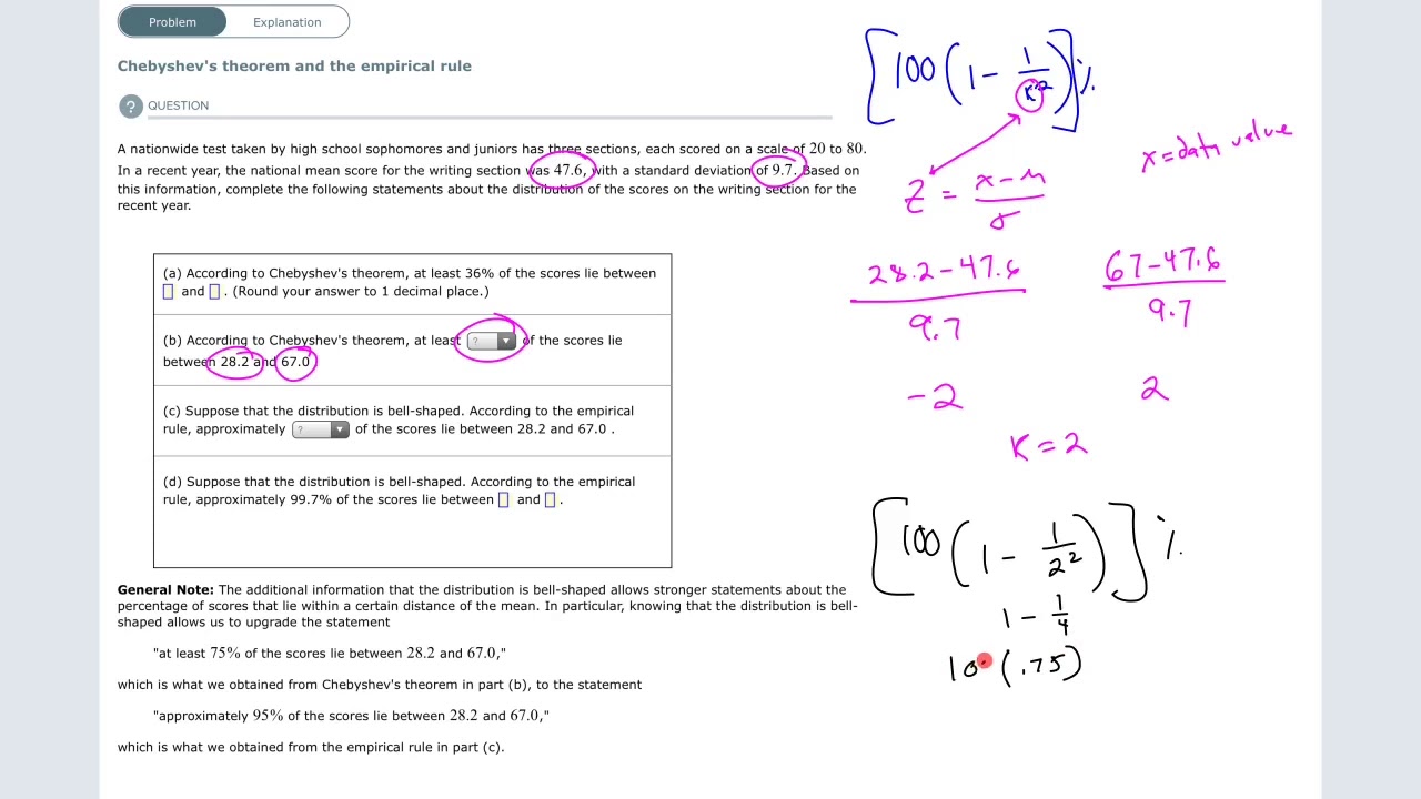 Chebyshev’s Theorem And The Empirical Rule