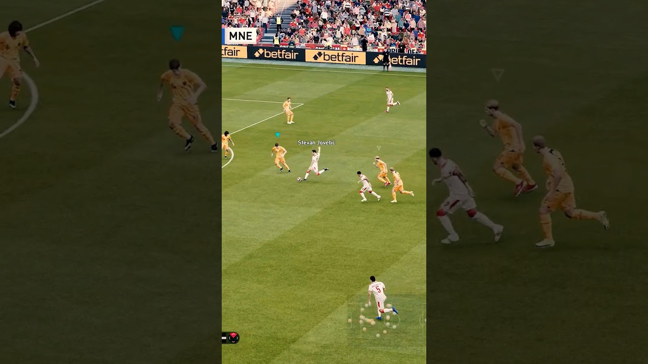 Montenegro Goal #shorts #football #efootball #pes PES 2021 Realism Mod