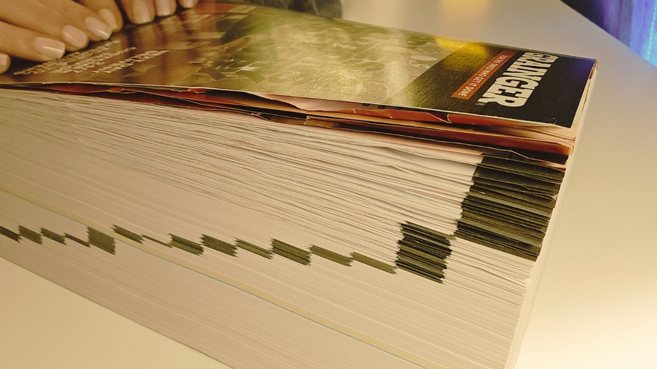 Intense Focus: ASMR Catalog Flip for Maximum Concentration