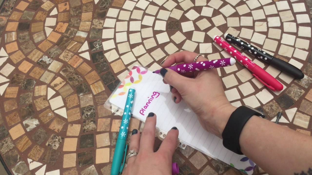 Erin Condren New Wet Erase Marker Pen Testing