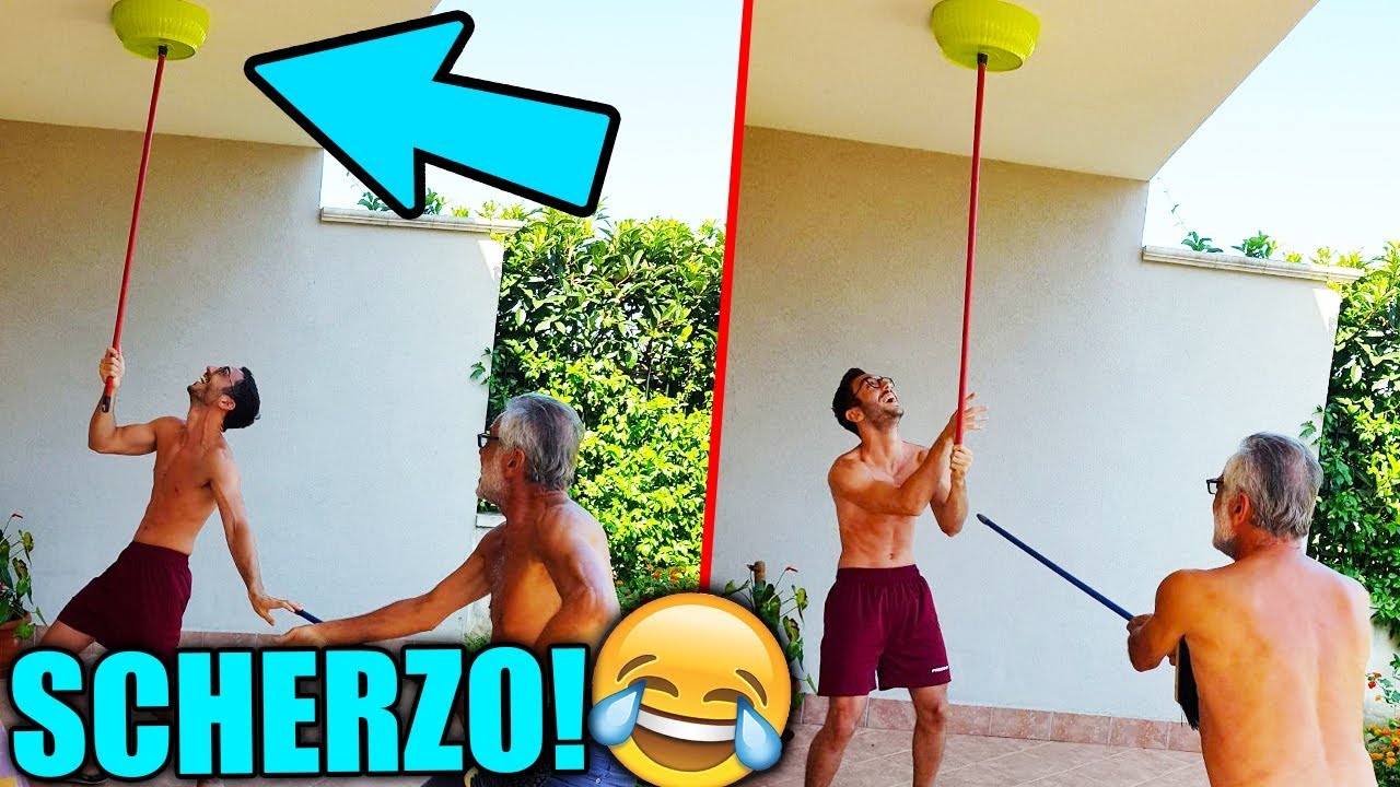 SCHERZO A MIO PADRE! (FINITO MALE) - LA BACINELLA ED IL BASTONE