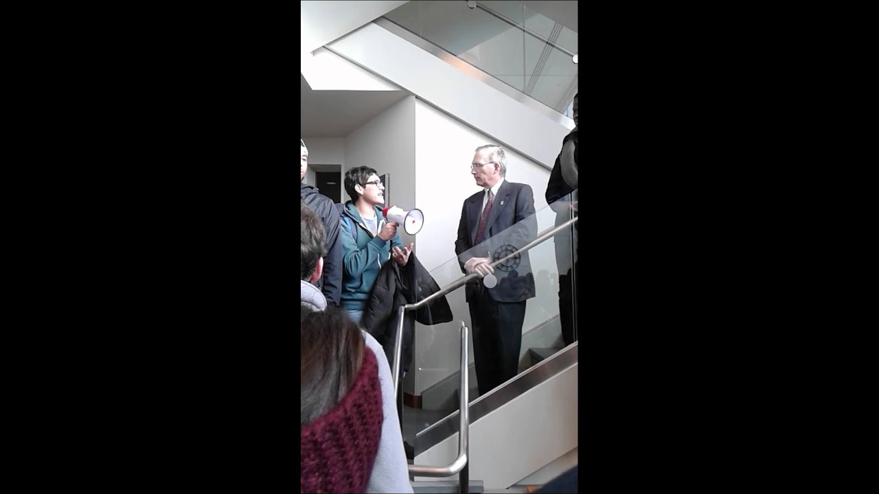 Protestors Confront Ithaca College President