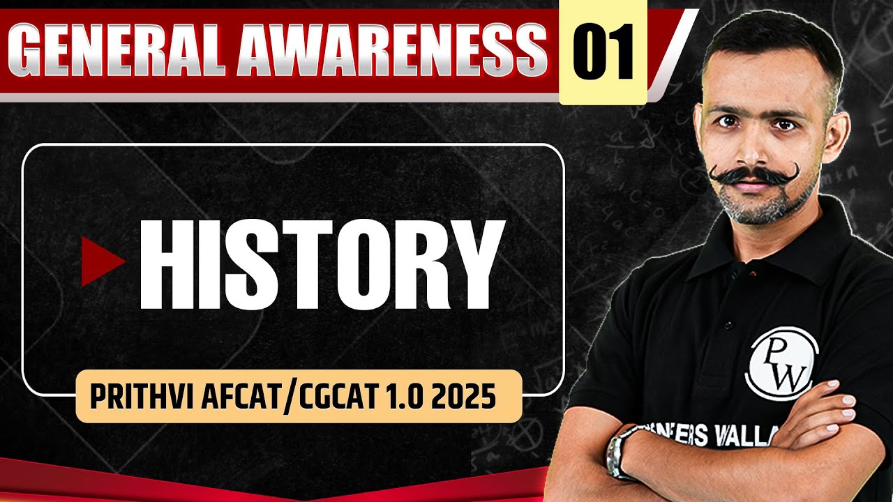History | General Awareness for AFCAT/CGCAT 1.0 2025 🔥