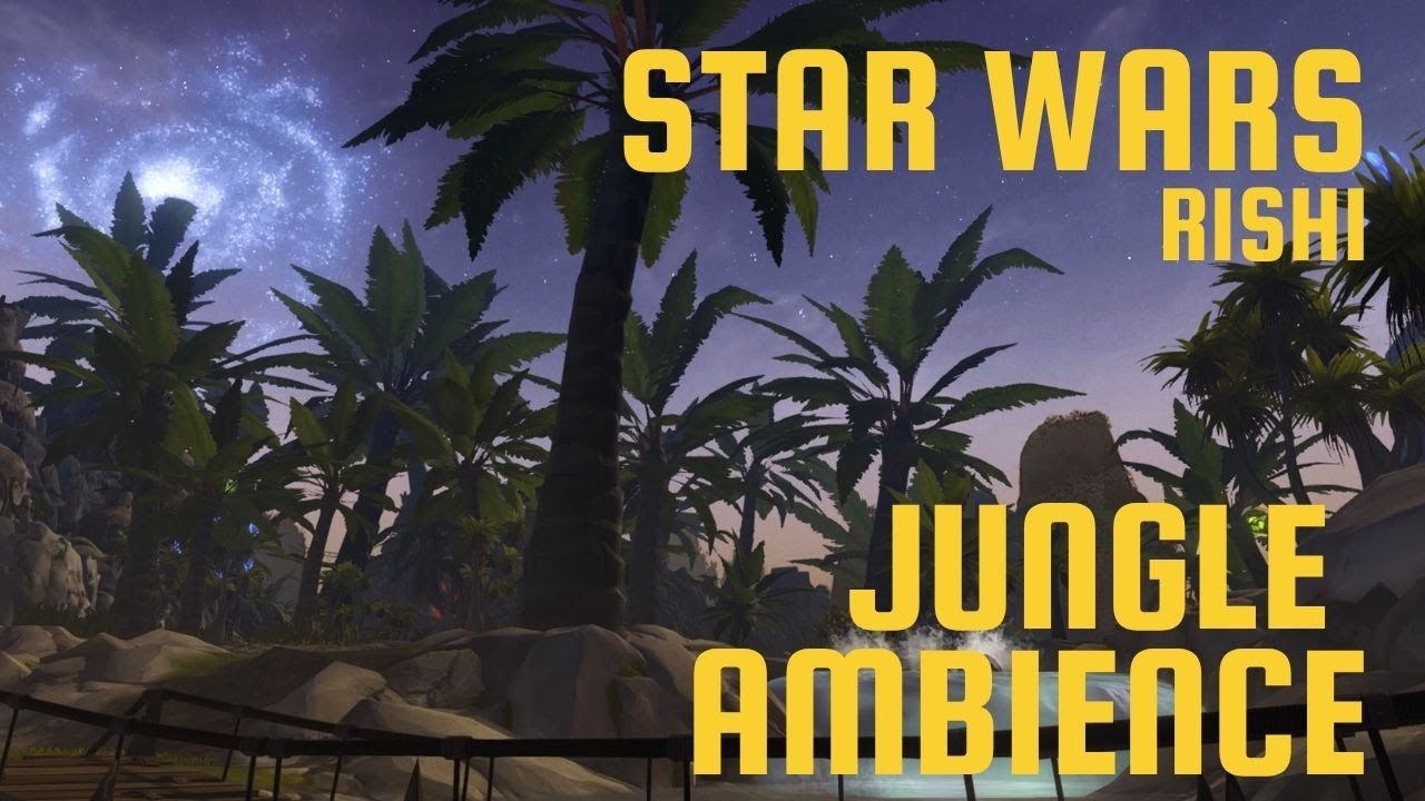 Star Wars Jungle & Waterfall Ambience🌴🌊 | Rishi | SWTOR Relaxing Sounds for Sleep & Study