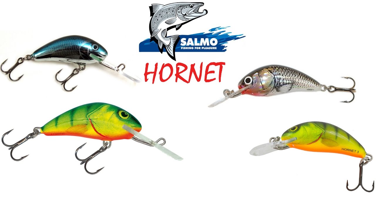 Воблер Salmo Hornet. Подводная съемка