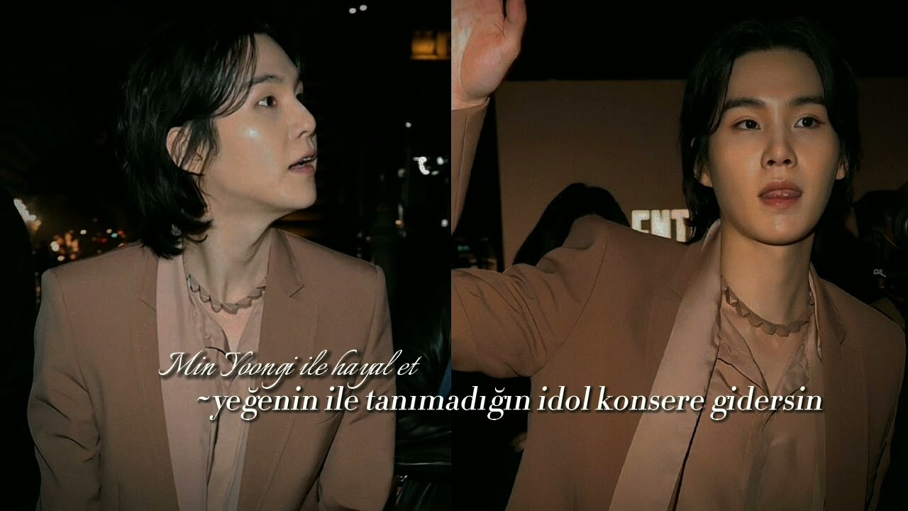 Yoongi ile haya et "yeğenin ile tanımadığın idol konserine gidersin"