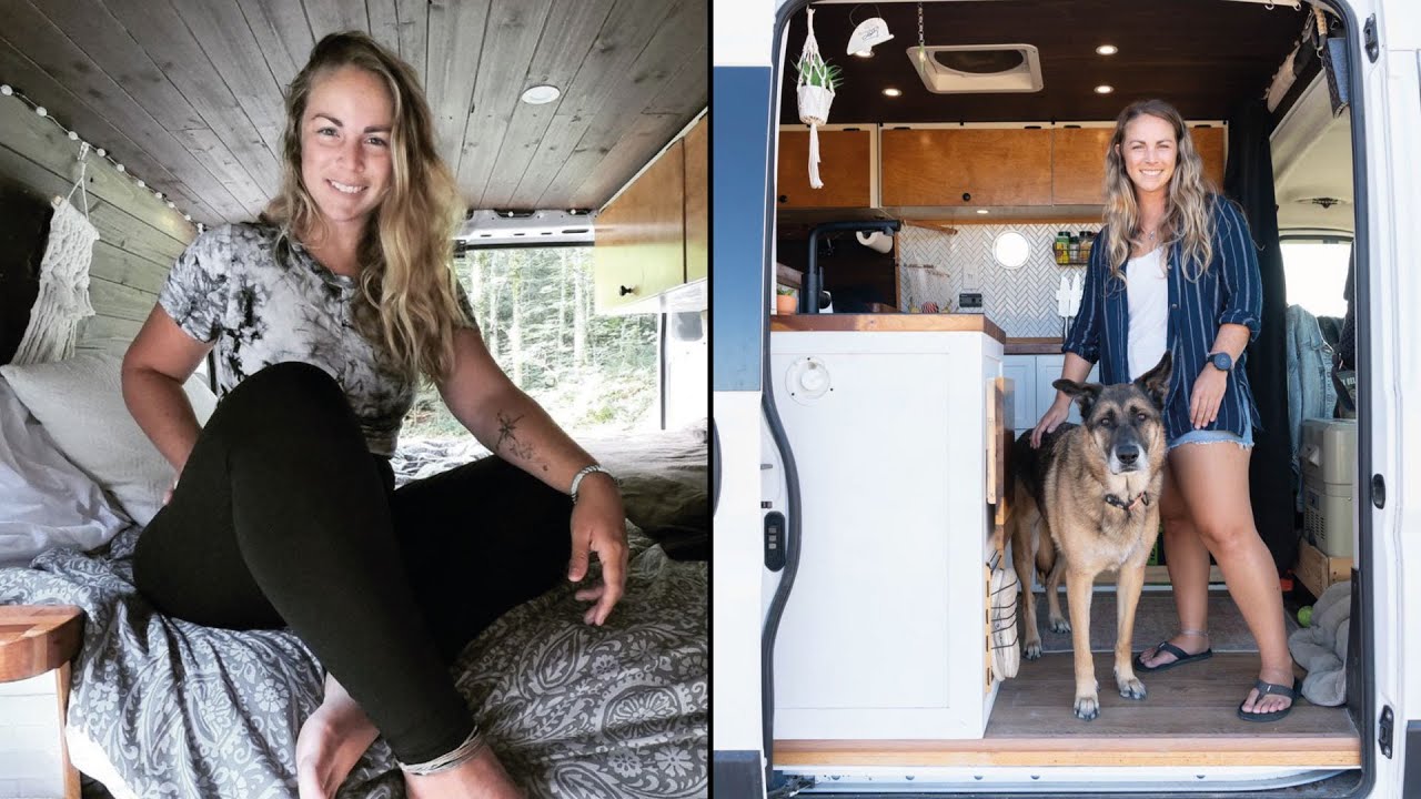 Her DIY Solo Van Conversion 🚐 | VANLIFE STORY & VAN TOUR | How COVID caused VANLIFE EXPLOSION