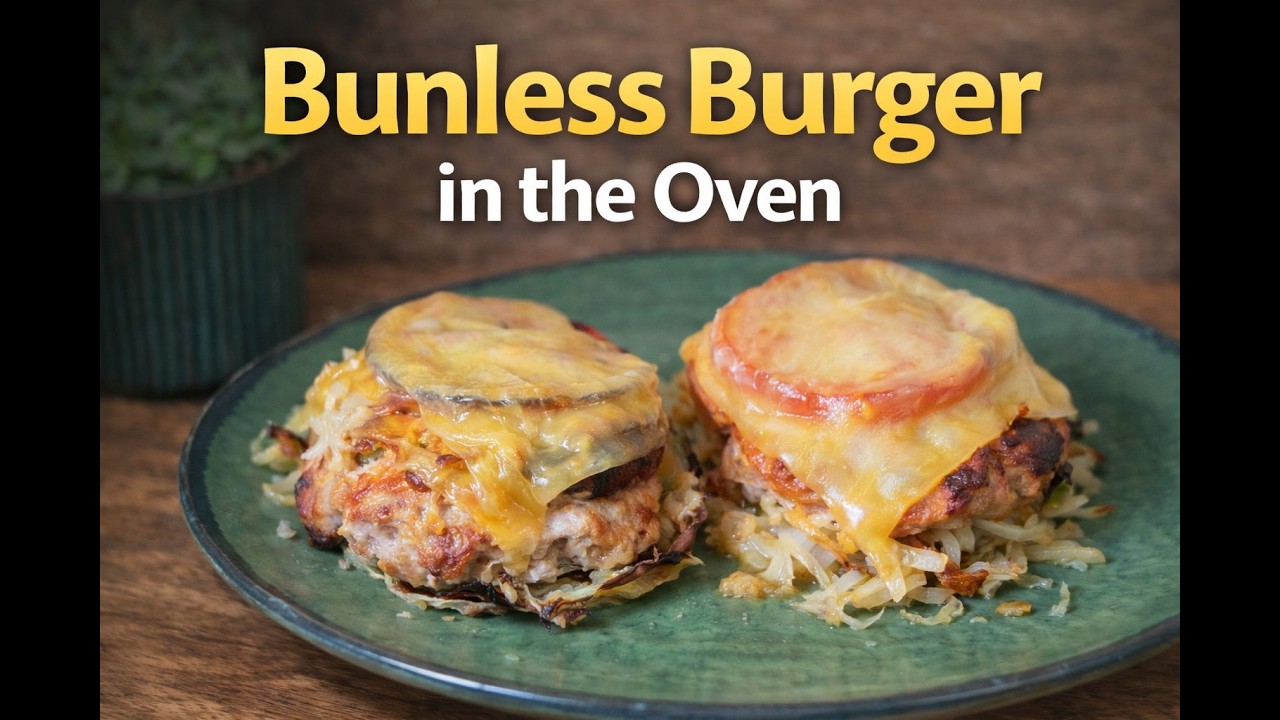 Low Carb Bunless Burgers in the Oven | Healthy Burger Alternative