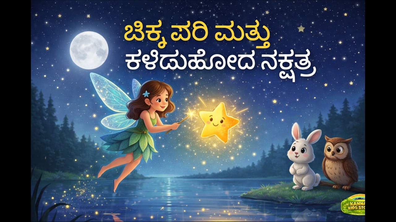 ಚಿಕ್ಕ ಪರಿ ಮತ್ತು ಕಳೆದುಹೋದ ನಕ್ಷತ್ರ | Magical Fairy Story for Kids in Kannada |Kannada Kids Moral Story