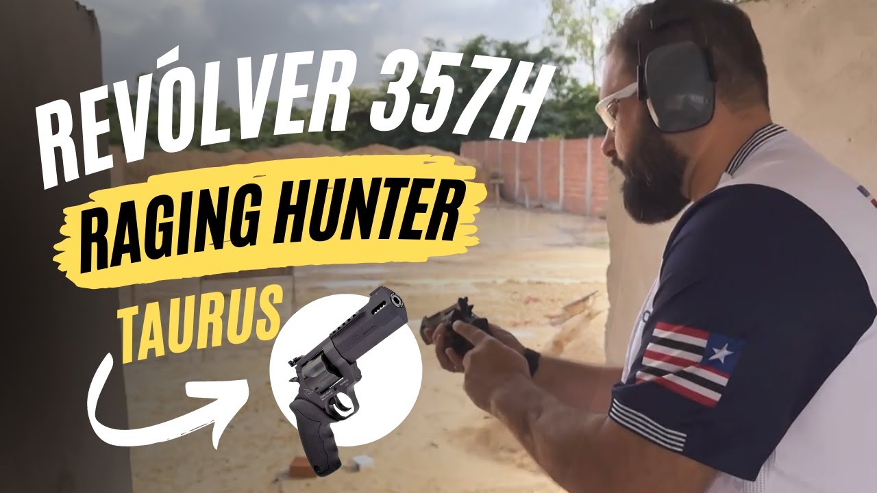 Atirei com o 357. magnum da Taurus - RAGING HUNTER
