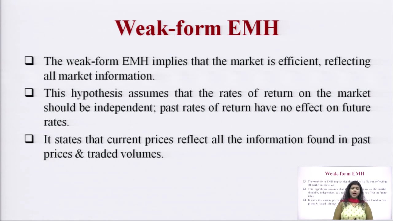 Efficient Market Hypothesis (EMH)