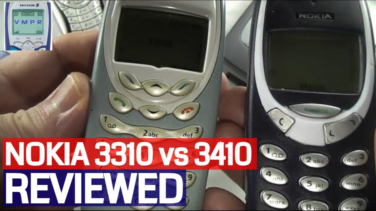 Review and Comparison of Nokia 3310 vs Nokia 3410 Mobile Phones