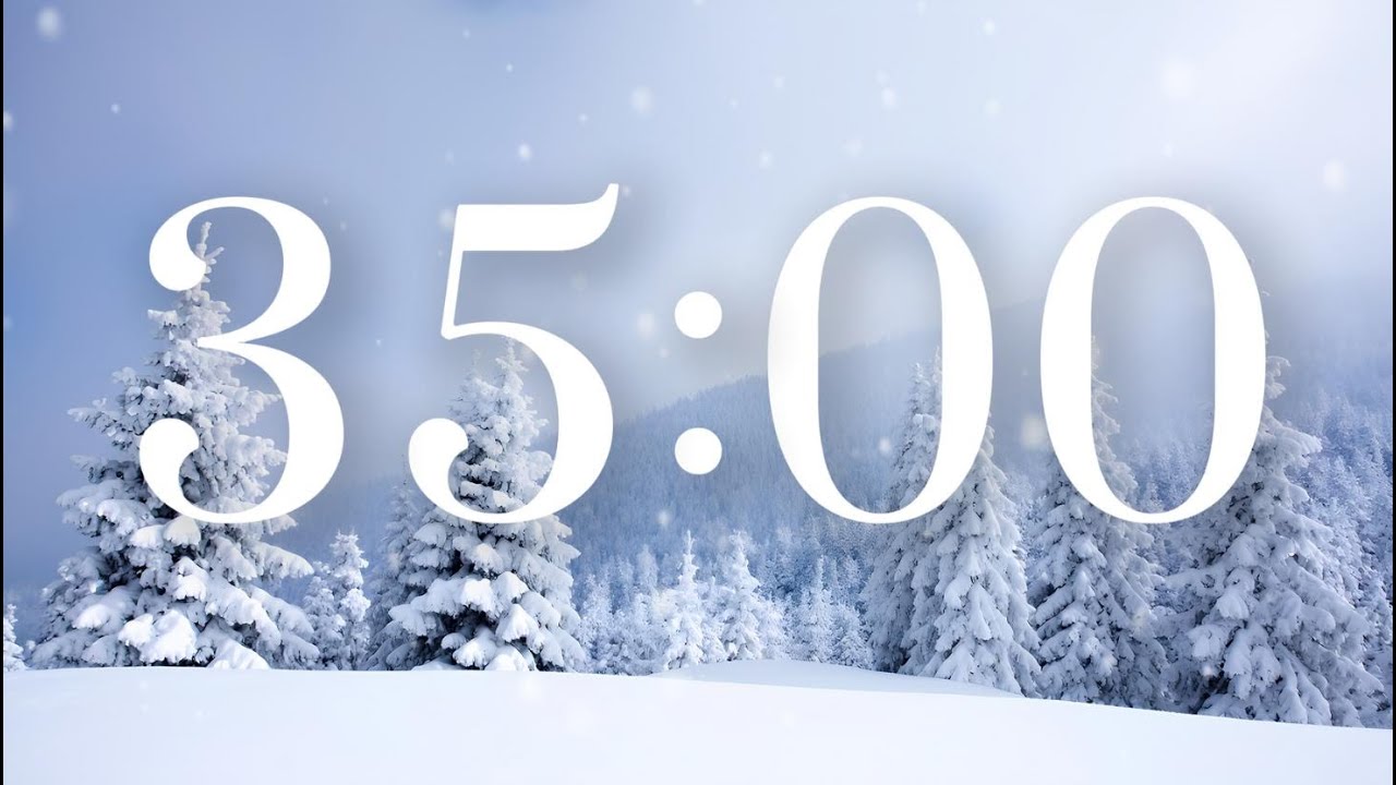 35 Minute Winter Snow Timer with Music