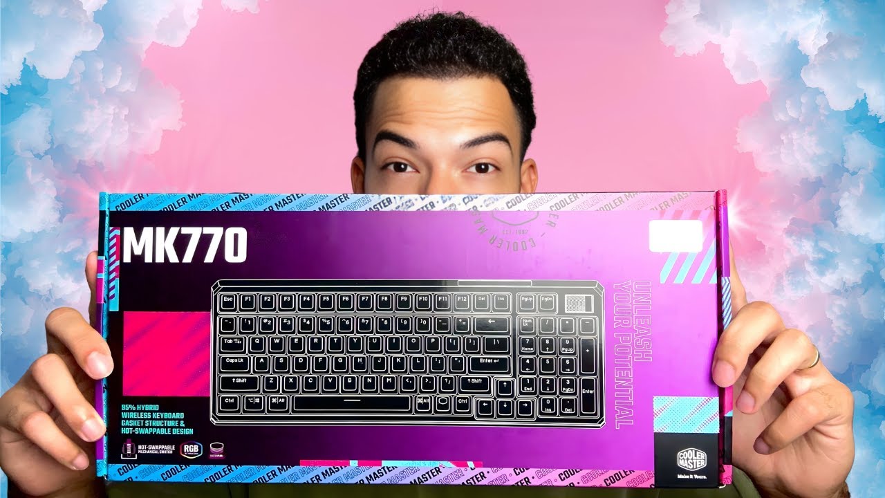 ASMR Unboxing Cooler Master MK770 Macaron