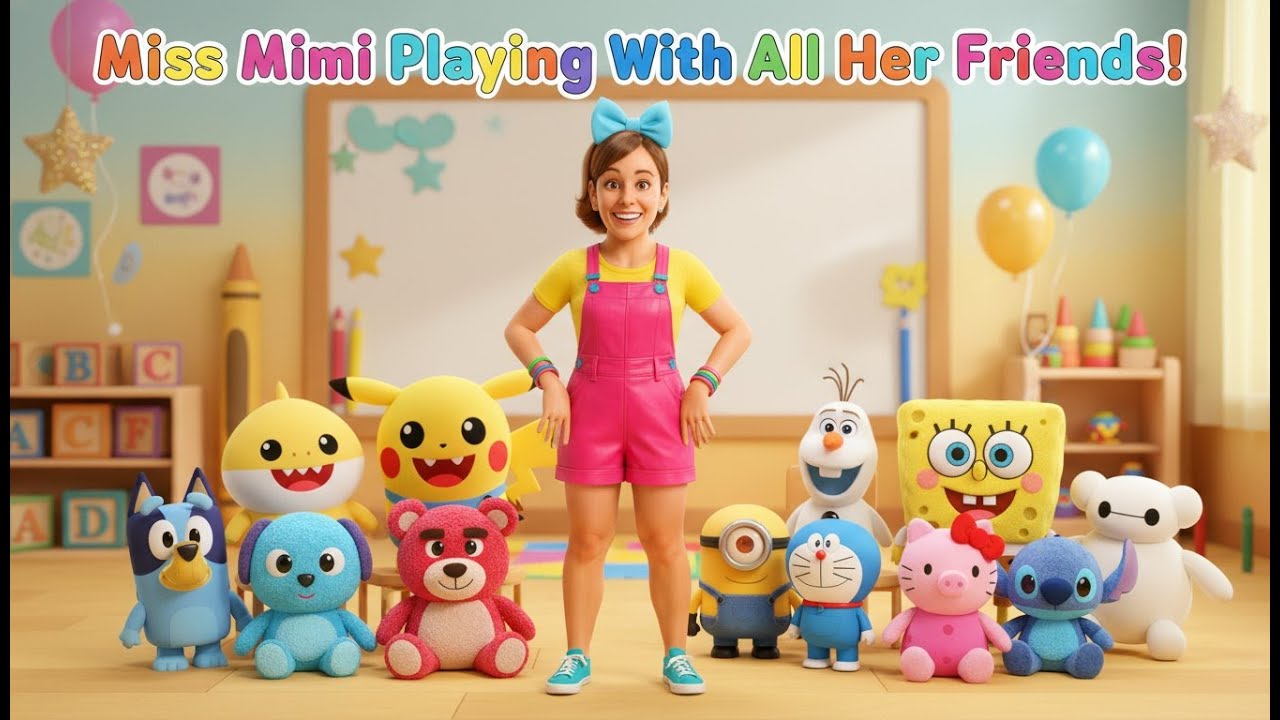 Miss Mimi Playing With Friends 🛝 | Be Kind and Play Fair | Kids Learning Song