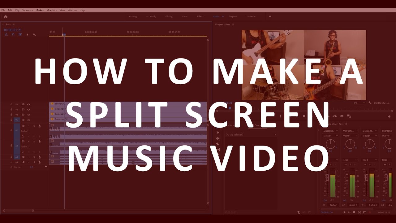 How to Record and Edit a Multi Screen Music Video