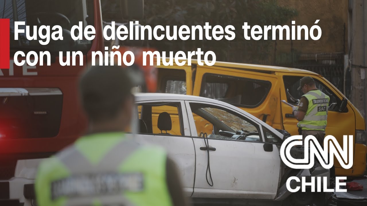 Un ni&ntilde;o muerto dej&oacute; accidente vehicular entre delincuentes y furg&oacute;n escolar