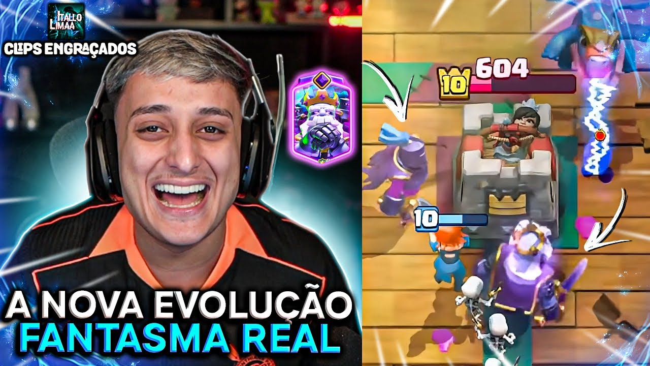 DONA TESTOU A NOVA EVOLUÇÃO DO CLASH ROYALE E FICOU SURPRESO - MELHORES CLIPS DE CLASH ROYALE