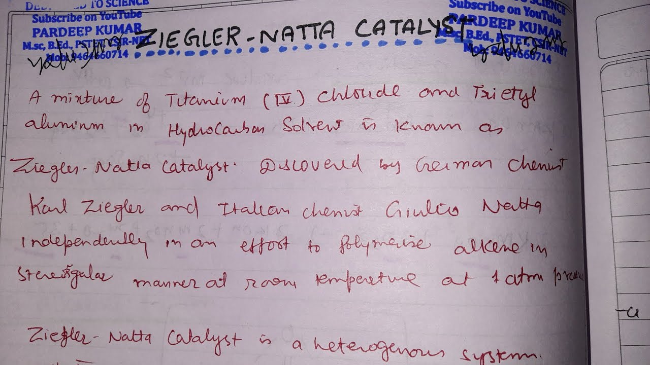 Ziegler Natta catalyst and uses in polymerization of alkenes