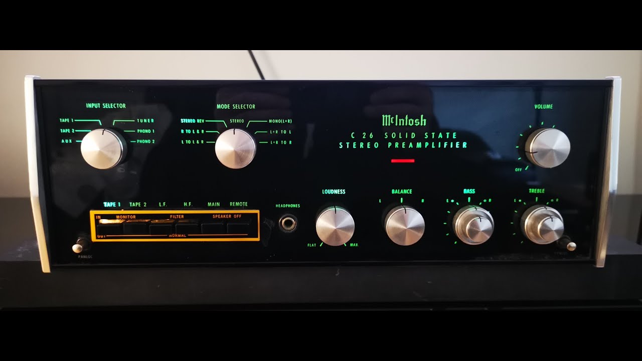 McIntosh C26 Stereo Preamplifier (1968 - 1978)