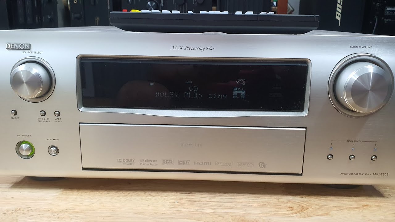 Âm ly đa kênh 7.1 Denon AVC - 2809 sx tại Nhật, zalo/đt: 0978339087.
