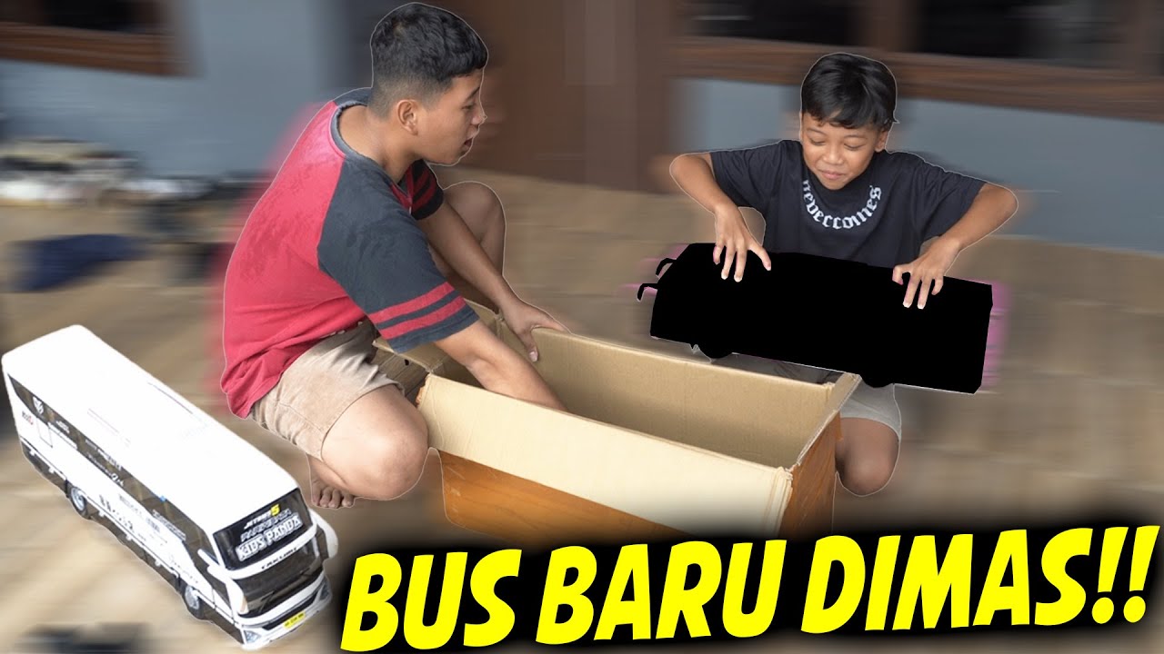 AKHIRNYA DIMAS DAPET BUS JB5 MINIATUR JUGA!! RC BUS DITDIM KIDS PANDA DAN BLACKPINK