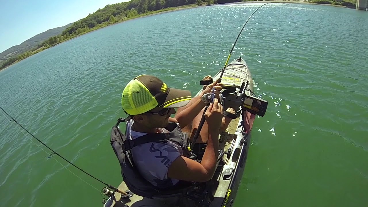 Catfish kayak fishing