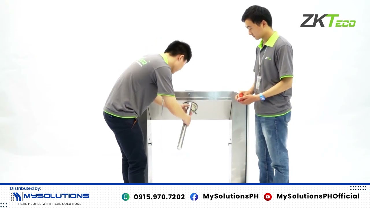 ZKTeco Tripod Turnstile Installation