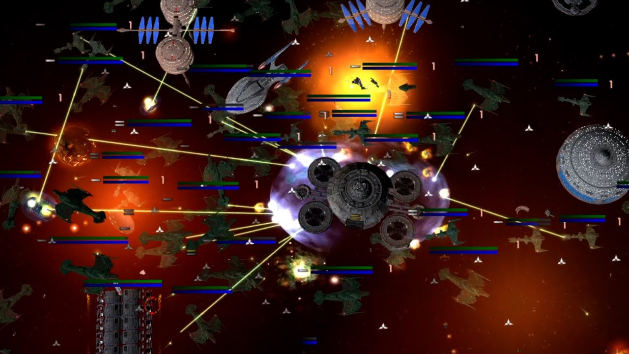 Star Trek Armada 2 - Dominion War Mod - Klingons Vs 4 Player Map (Normal AI) 