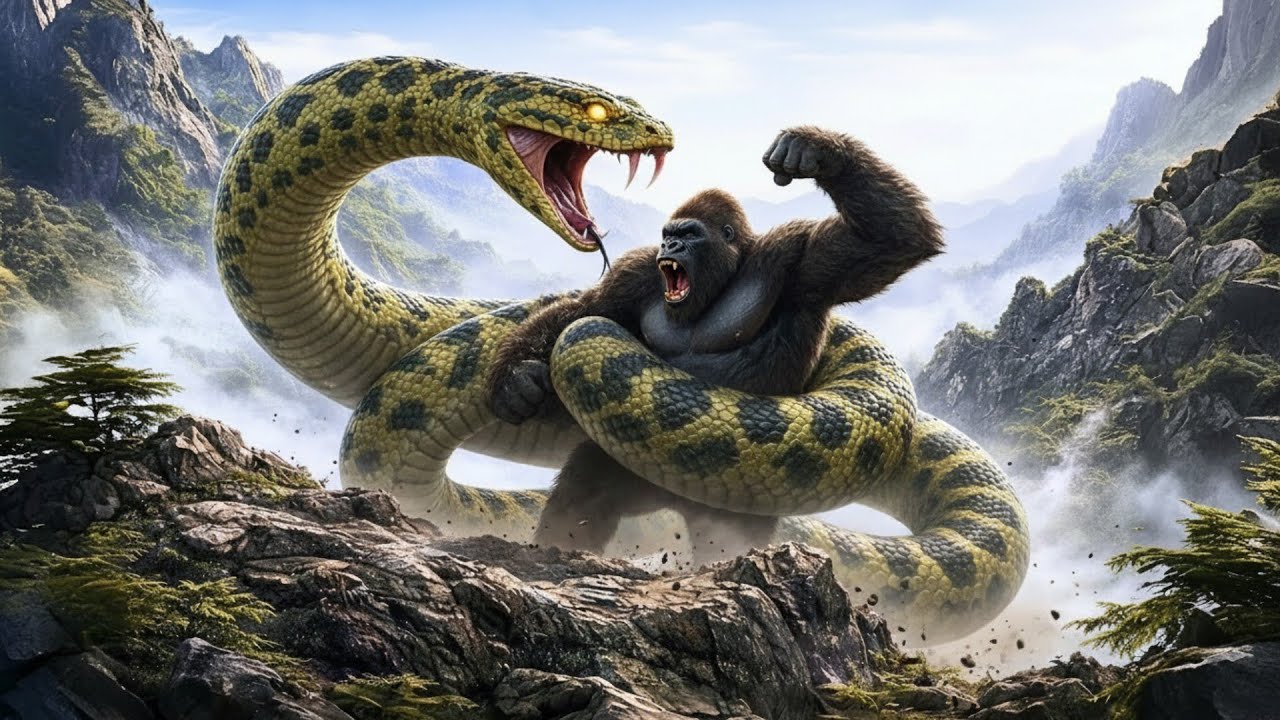KING KONG vs TITANOBOA The Jungle Revenge | 4K Epic AI Cinematic Battle