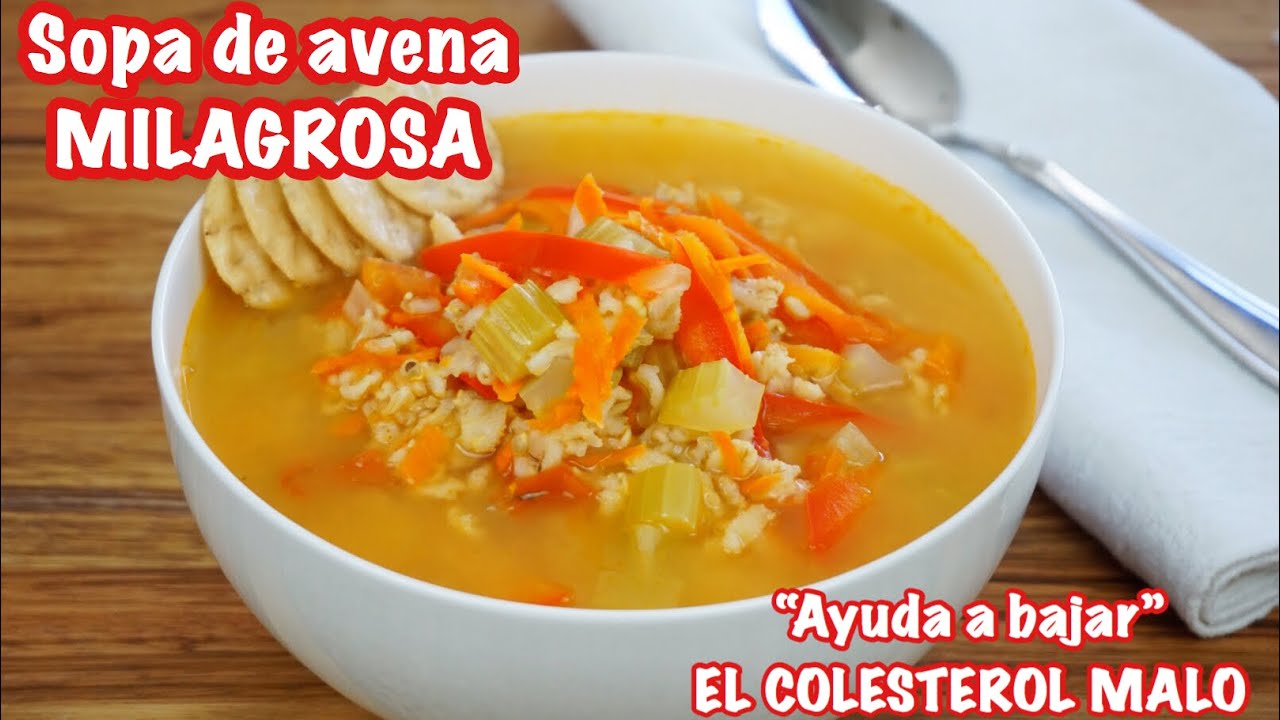 SOPITA DE AVENA BUENÍSIMA  AYUDA A BAJAR EL COLESTEROL MALO
