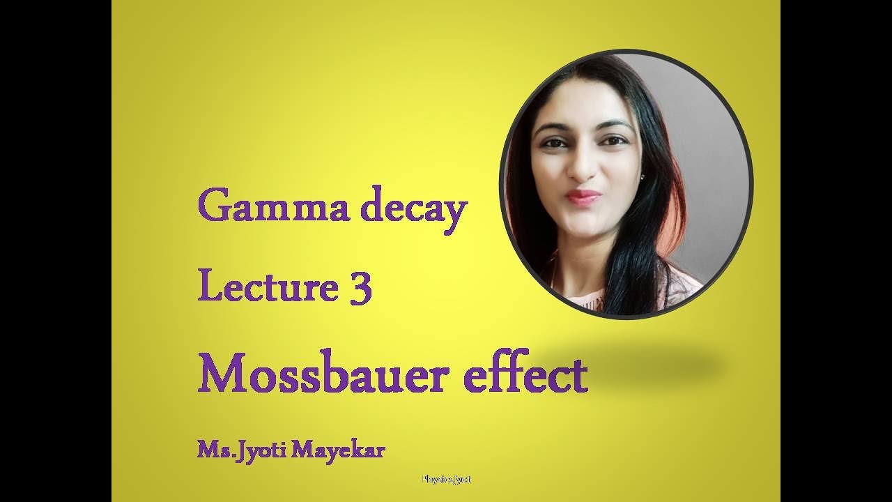 Gamma decay#Lecture 3# Mossbauer Effect