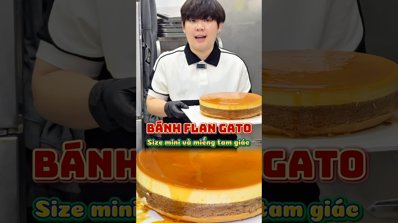 B&aacute;nh flan gato size mini v&agrave; miếng tam gi&aacute;c #tiembanhsachi2013 #flangato #mini