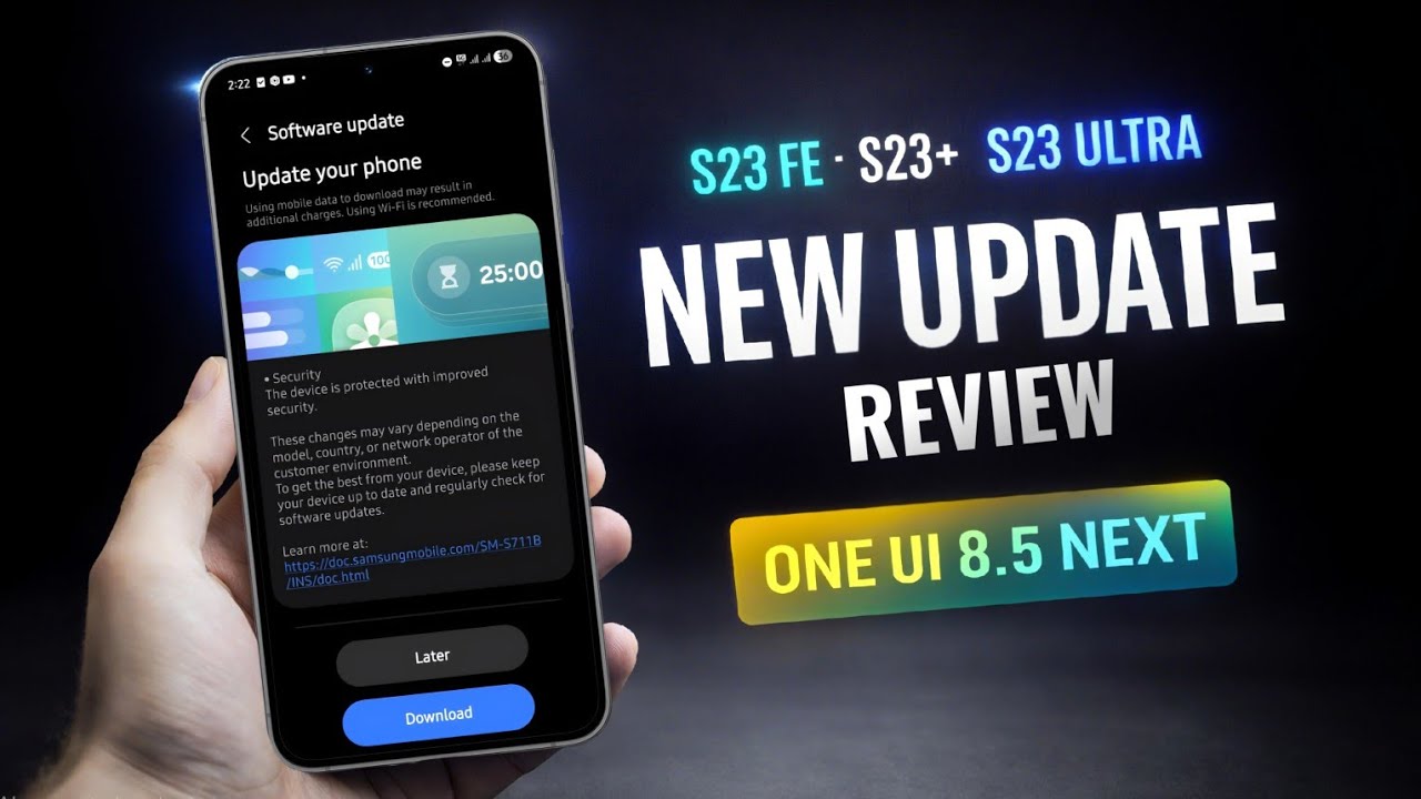 Новое обновление &mdash; обзор декабрьского обновления для Samsung S23 Fe, S23+ и S23 Ultra &mdash; One UI 8....