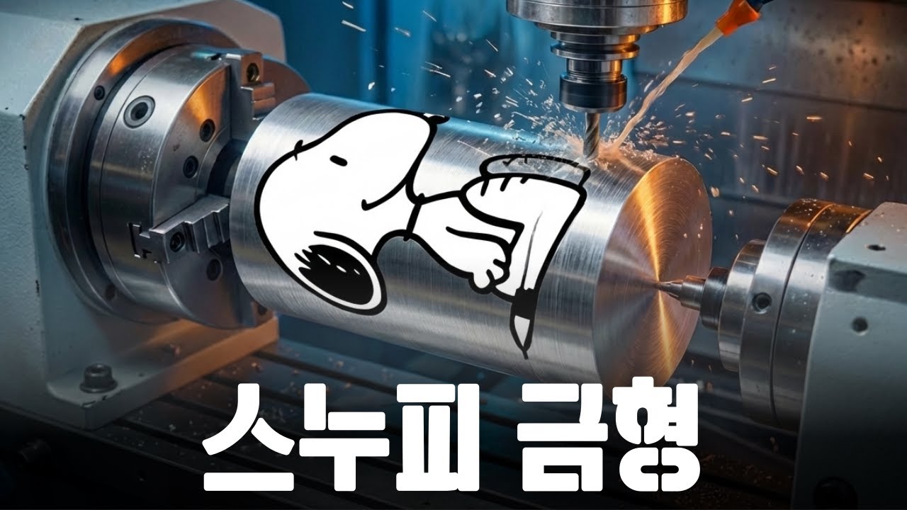 귀여운 스누피 금형이 만들어지는 과정 공개