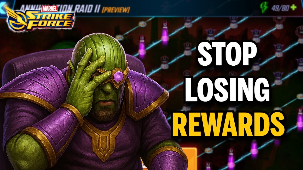 Как правильно настроить рейды «Аннигиляция» (не теряйте награды!) | MARVEL STRIKE FORCE