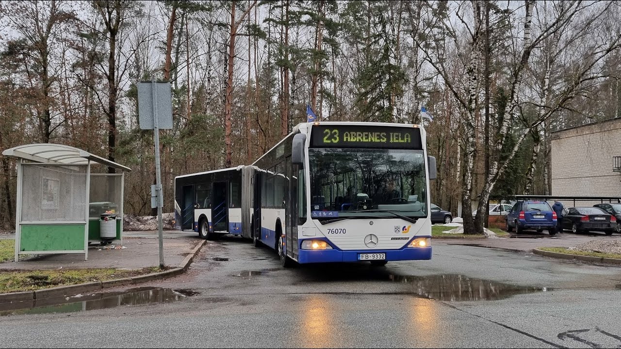 Mercedes-Benz Citaro G Rīgas satiksme 76070 Voith Diwa, line 23 Abrenes iela, Riga - Baloži, Ķekava