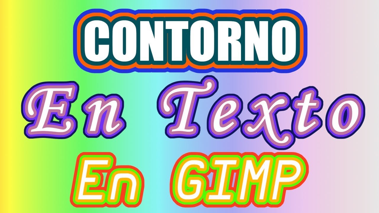 Te muestro tres formas de hacer Trazo o contorno al texto en Gimp