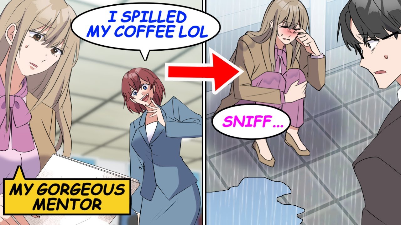 My brilliant and beautiful mentor is hated at work. One rainy day, I saw her soaking wet… [Manga]