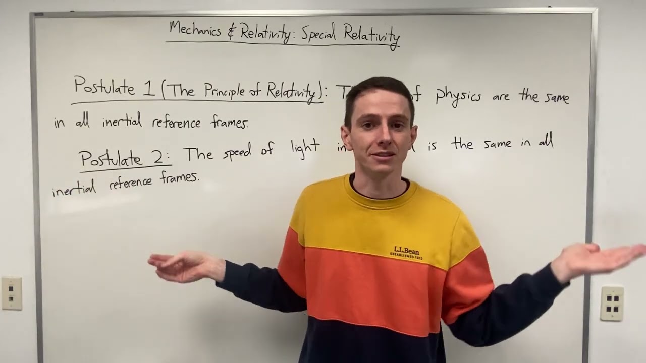 Mechanics and Relativity: Lecture 27/33 - Introduction to Special Relativity