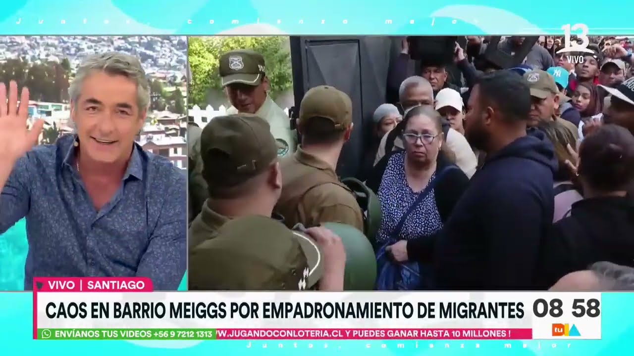 Barrio Meiggs: Caos por citación del registro civil para enrolamiento de migrantes| Tu Día |Canal 13