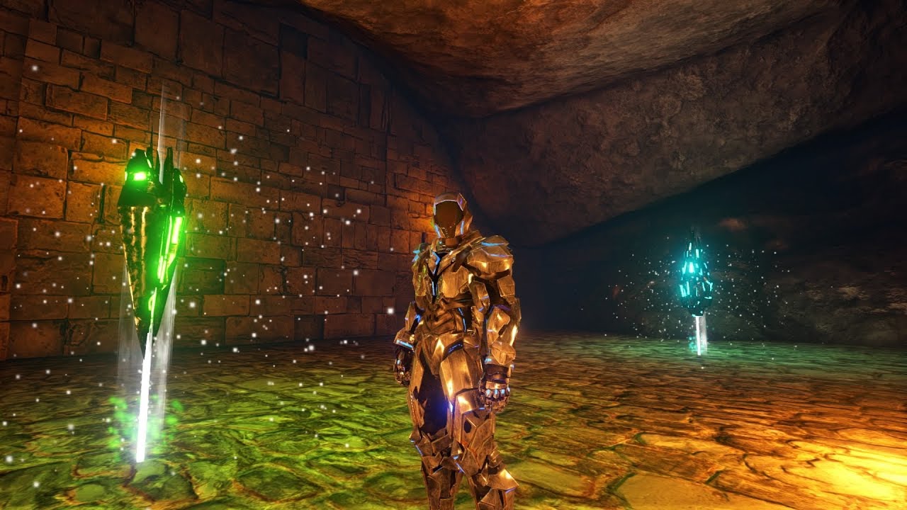 ARK Ragnarok - PS4- Caverna do Deserto, 4 Artefetos na Mesma.