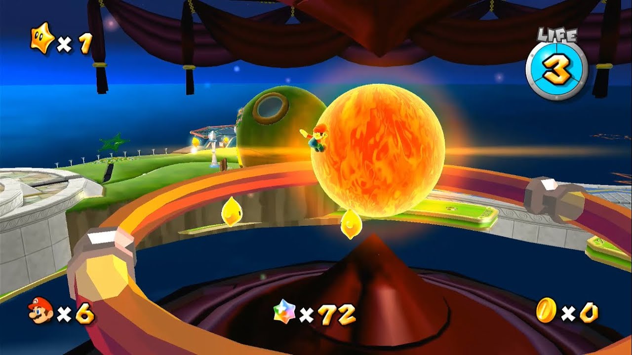 【スーパー マリオギャラクシー】ほうき星の天文台を探索