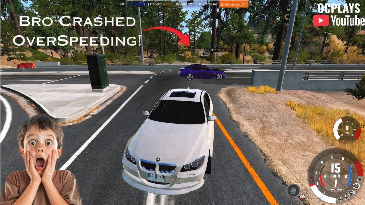 БРО РАЗБИЛ СВОЮ BMW M3 ИЗ-ЗА ПРЕВЫШЕНИЯ СКОРОСТИ 😱 (BeamNG Multiplayer Chao)