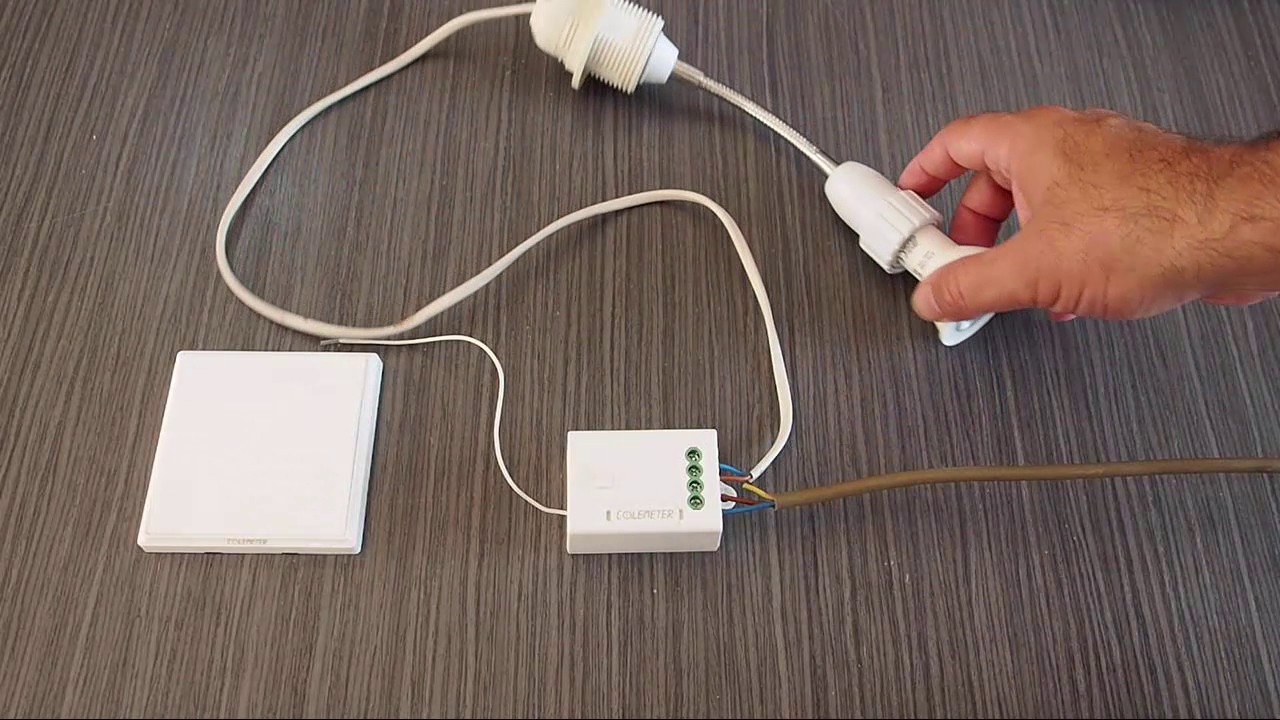 COLEMETER Interruptor Kinetico - Receptor inalambrico - Sin pilas ni alimentación.