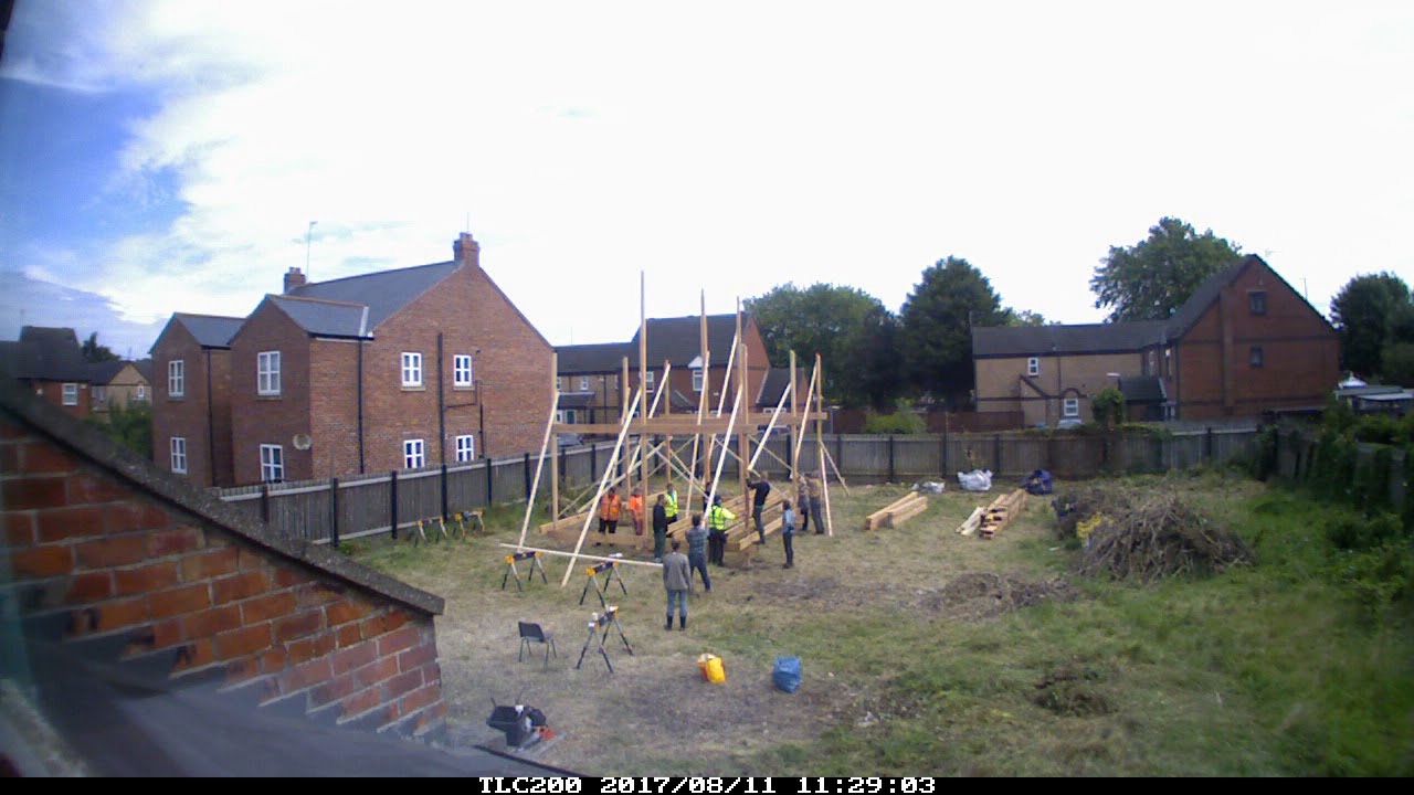 Timelapse. Raising the prototype frames on the self-build