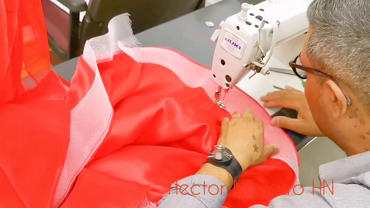 Como coser crin en bastillas de vestidos
