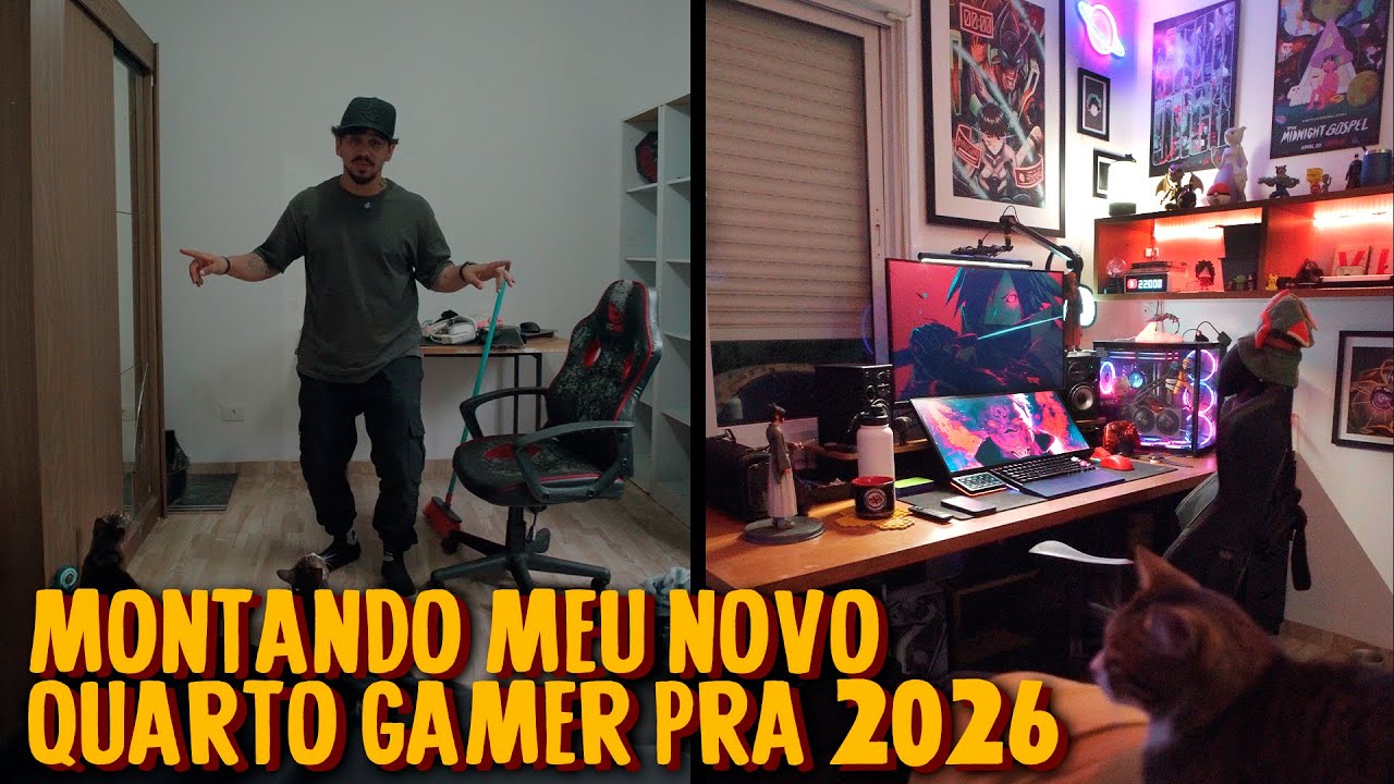 Transformei meu quarto bagunçado no QUARTO GAMER DOS SONHOS!
